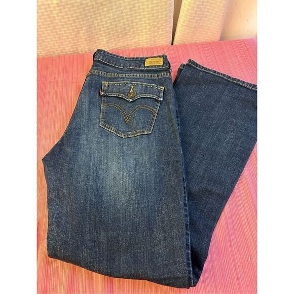 Levi's 526 Slender Bootcut denim jeans women's 14 - Picture 2 of 8